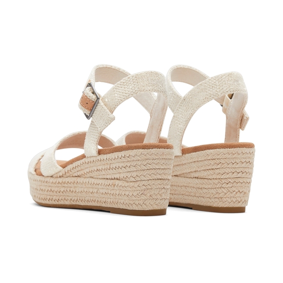TOMS Women's Tan Espadrille Wedges - Picture 3 of 12